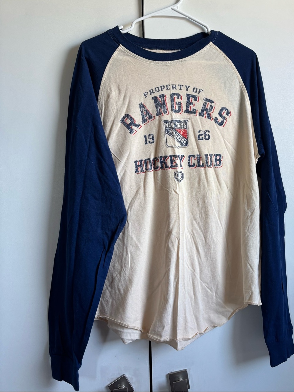 New York Rangers Old Time Hockey Raglan Shirt